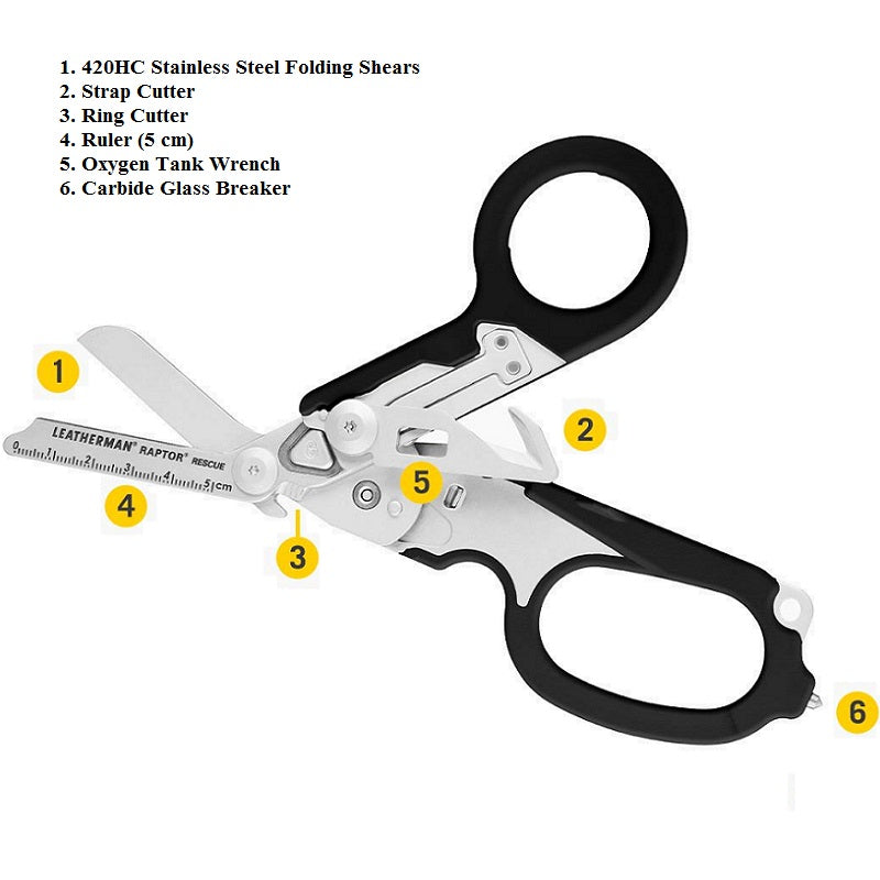 LEATHERMAN RAPTOR RESCUE SHEARS - RED