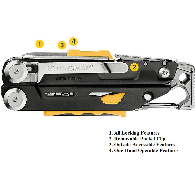 LEATHERMAN SIGNAL WITH STANDARD SHEATH - GUAVA