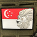 SINGAPORE MERLION FLAG - PVC PATCH