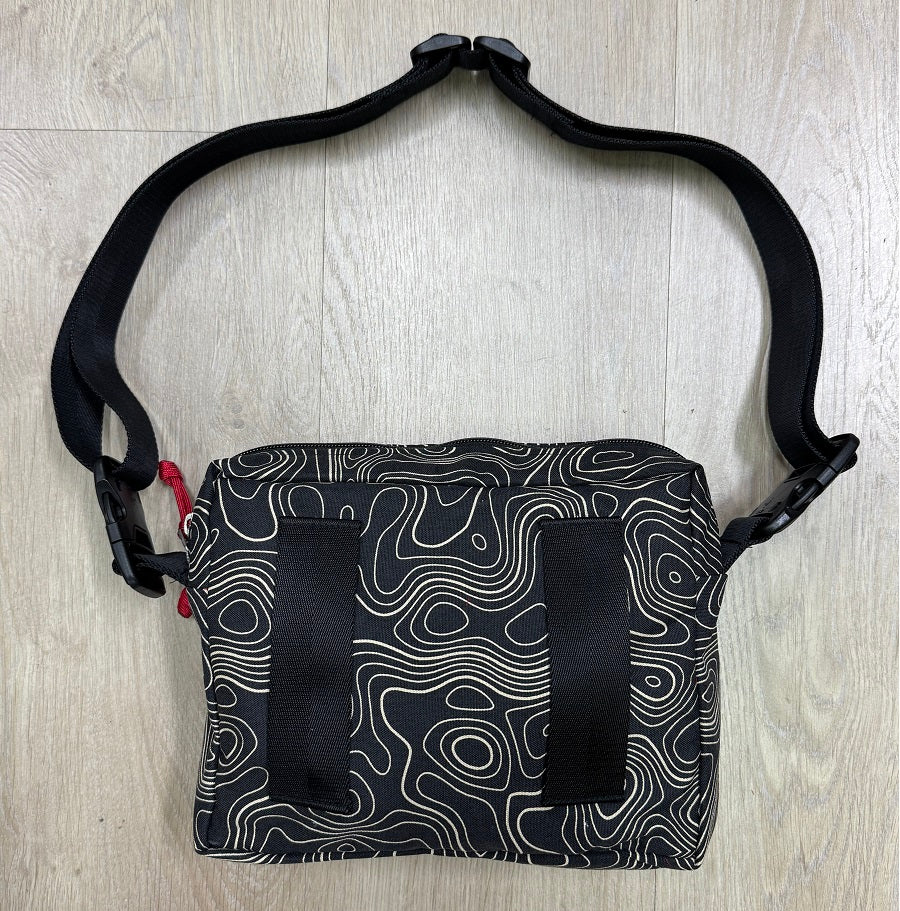 MIL-SPEC Sling Bag (Black Terrain) with Velcro Patch Panel