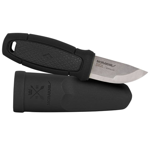 MORAKNIV ELDRIS NECK KNIFE - STAINLESS STEEL - BLACK (12629)