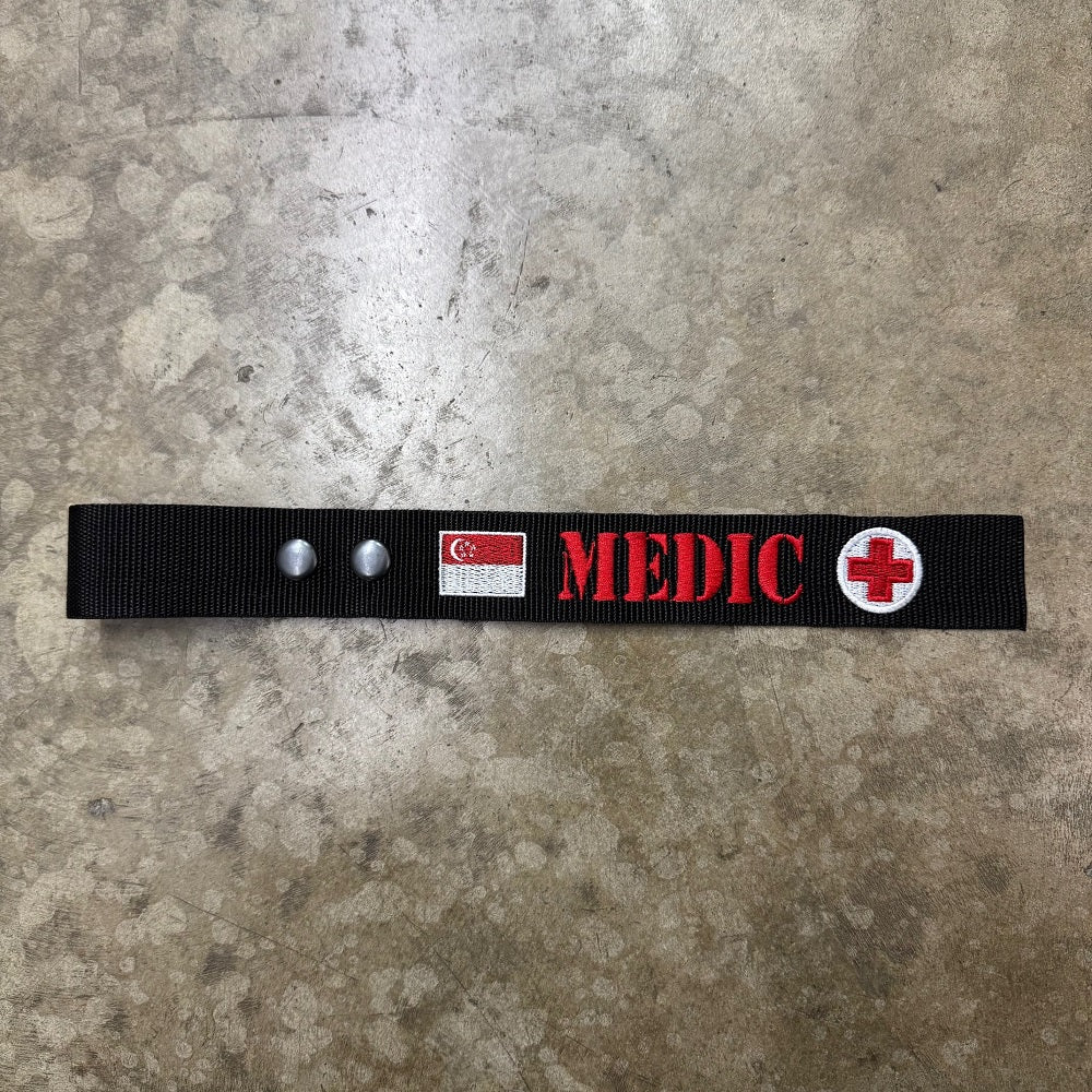 MEDIC LUGGAGE TAG CUSTOMIZATION WITH SINGAPORE FLAG