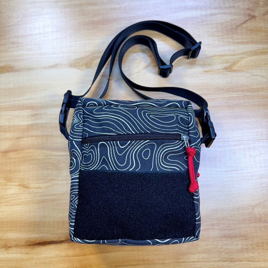 MIL-SPEC COVERT POCKET SLING BAG - 500 DENIER NYLON (BLACK TERRAIN)