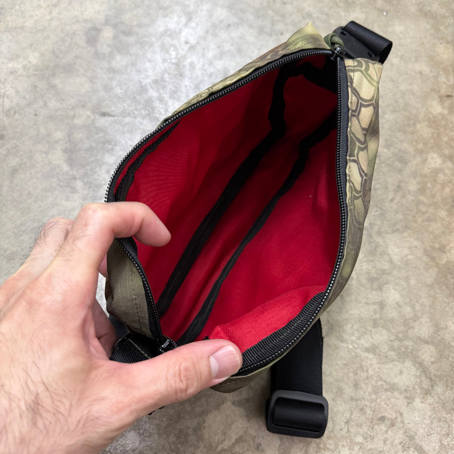 Tactical Sling Bag (Kryptek Mandrake) 3.1L - 300 Denier Rip-Stop Polyester, YKK Zip