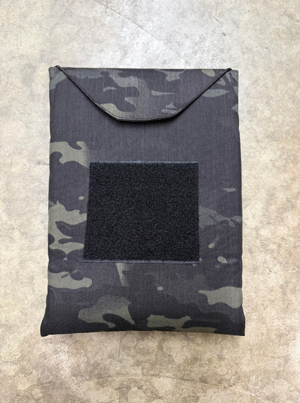 Mil-Spec iPad Padded Case with Wrist Securing Strap & 2" x 2" Loop Velcro Panel - 500 Denier Nylon Fabric