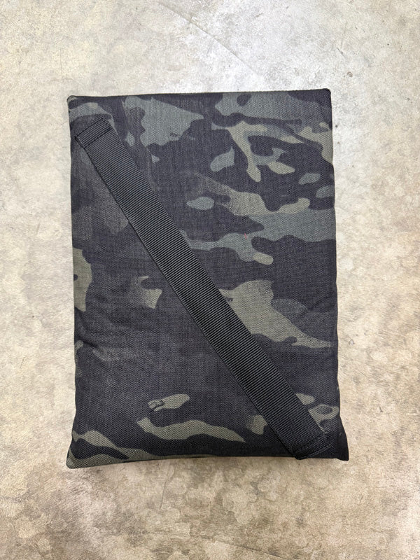 Mil-Spec iPad Padded Case with Wrist Securing Strap & 2" x 2" Loop Velcro Panel - 500 Denier Nylon Fabric