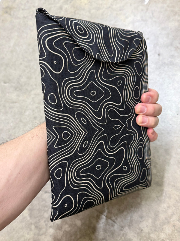 Mil-Spec iPad Padded Case with Wrist Securing Strap & 2" x 2" Loop Velcro Panel - 500 Denier Nylon Fabric