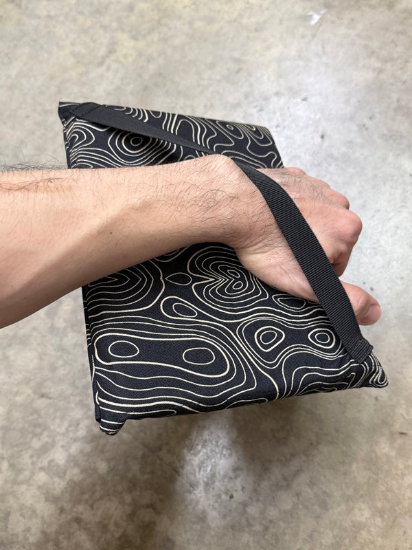Mil-Spec iPad Padded Case with Wrist Securing Strap & 2" x 2" Loop Velcro Panel - 500 Denier Nylon Fabric