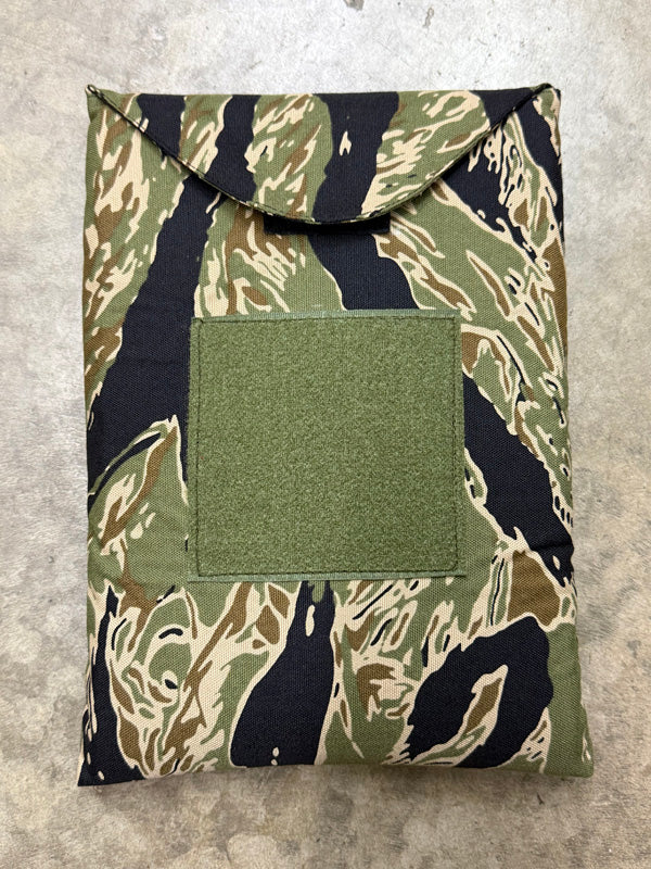 Mil-Spec iPad Padded Case with Wrist Securing Strap & 2" x 2" Loop Velcro Panel - 500 Denier Nylon Fabric