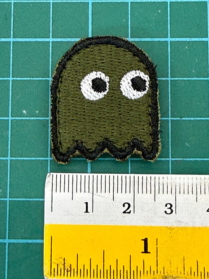 MINI GHOST VELCRO PATCH - OD GREEN