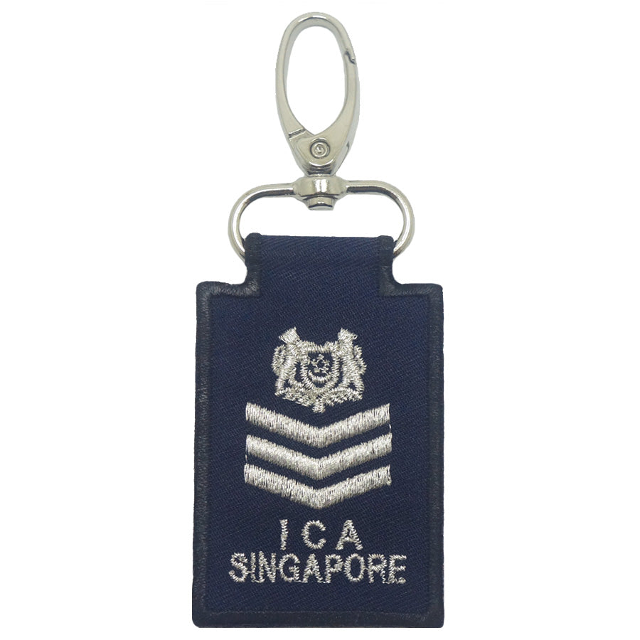 MINI ICA RANK KEYCHAIN - STAFF SERGEANT (SSG)