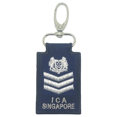 MINI ICA RANK KEYCHAIN - STAFF SERGEANT (SSGT)