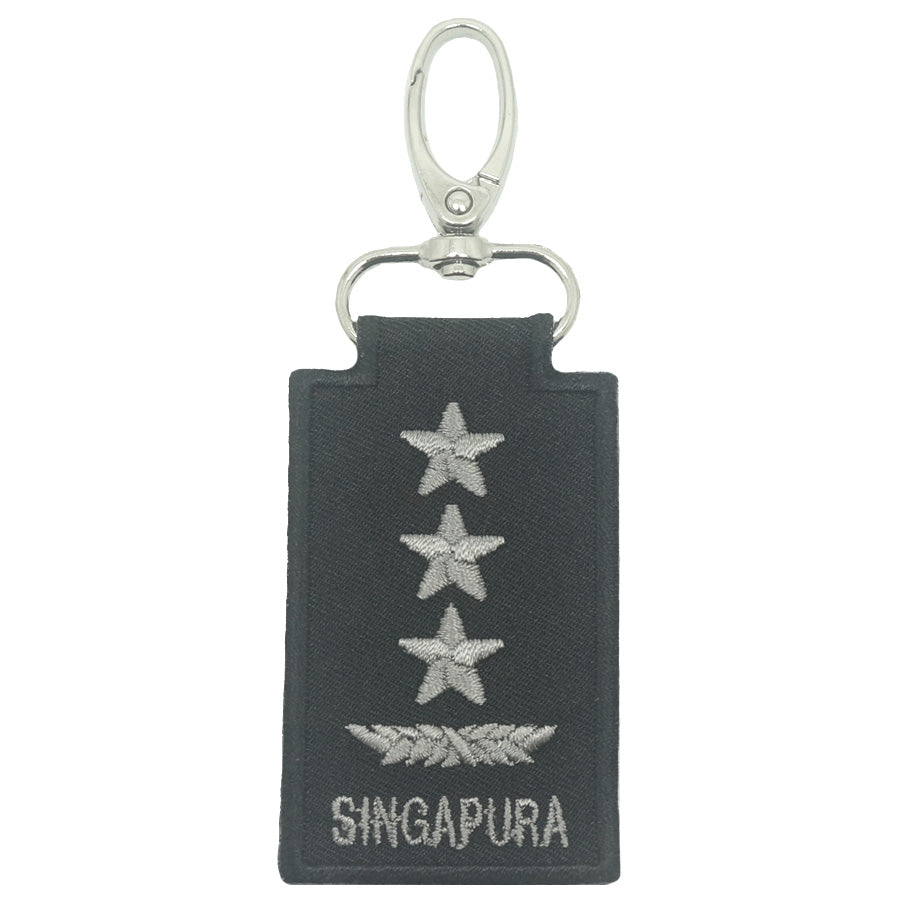 MINI SAF RANK KEYCHAIN - LG (BLACK FOLIAGE)