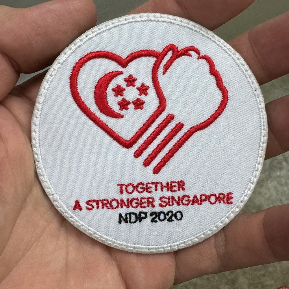 NDP 2020 TOGETHER A STRONGER SINGAPORE PATCH - FULL COLOR
