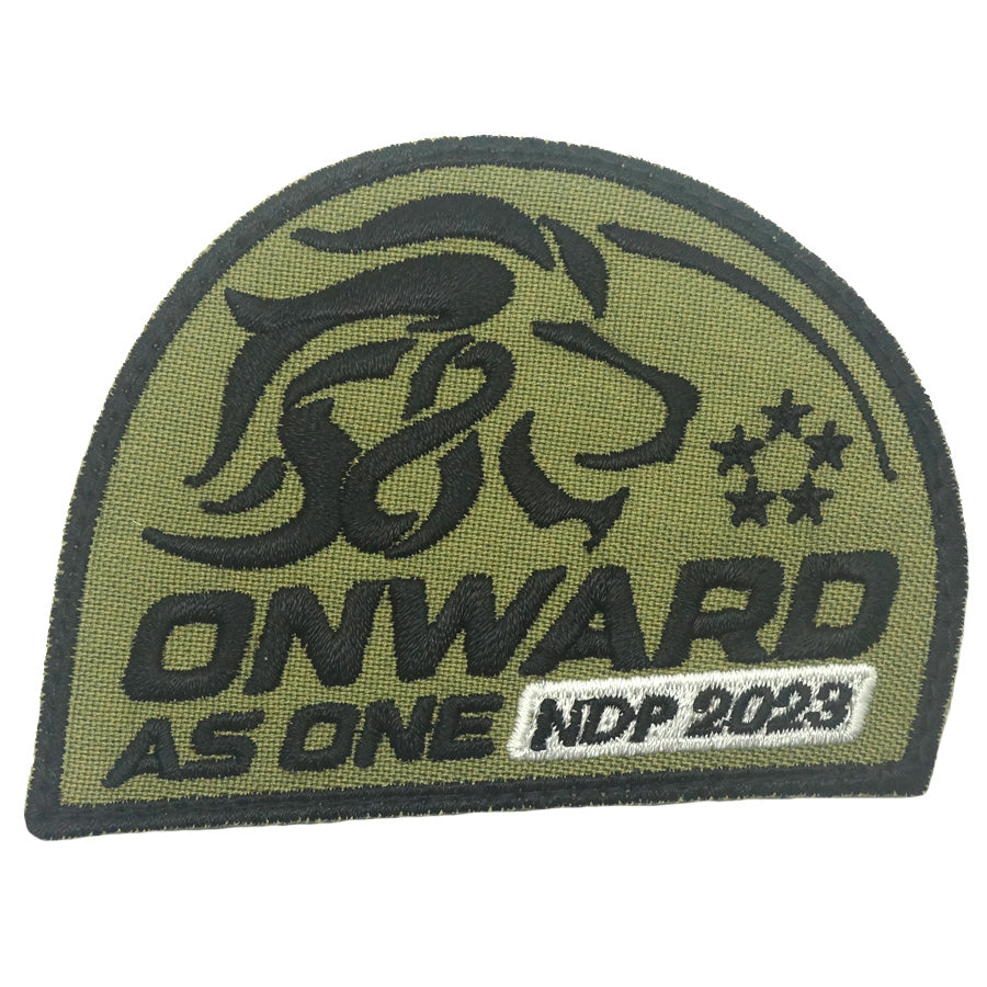NDP 2023 ONWARD AS ONE PATCH - OLIVE GREEN