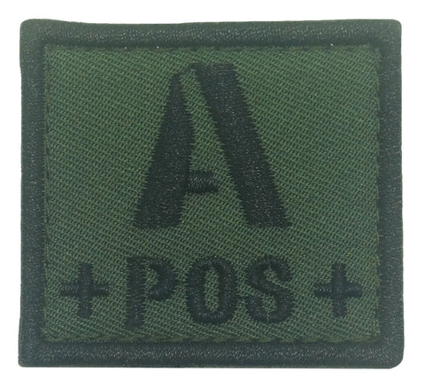 BLOOD TYPE PATCH 2023 - A POS - OD GREEN