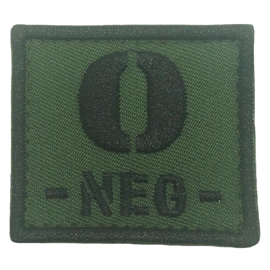 Blood Type B Positive 3D PVC Rubber Patches - Tactical Kit, 4 Pack, 1.97 X 0.98 Inches Each