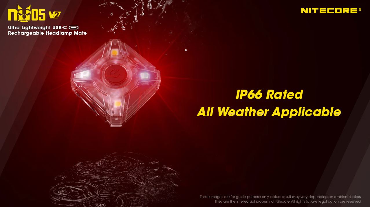 NITECORE NU05 V2 KIT - 40 LUMENS (BUILT-IN 120mAh 3.7V RECHARGEABLE BATTERY)