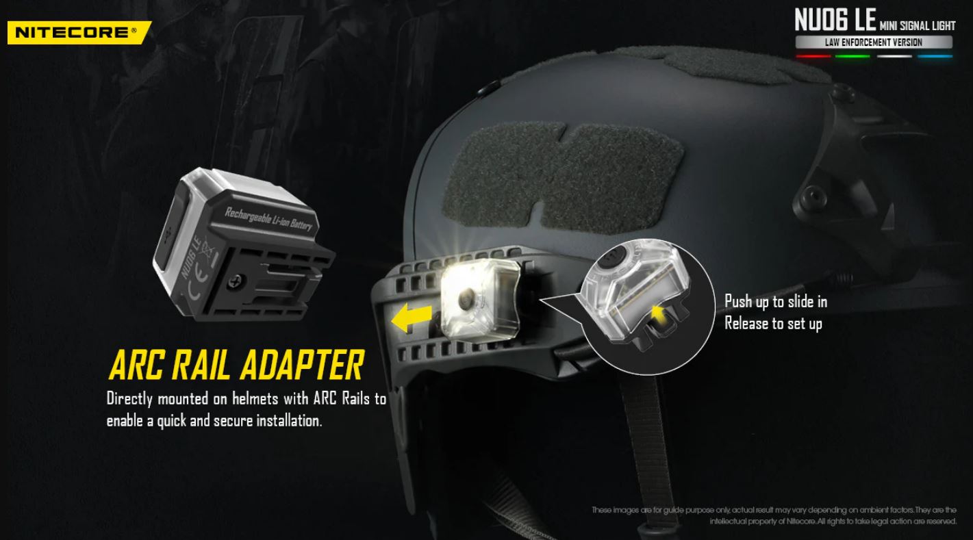 NITECORE NU06 LE MINI SIGNAL LIGHT- 15 LUMENS (BUILT-IN 250mAh LI-ION RECHARGEABLE BATTERY)