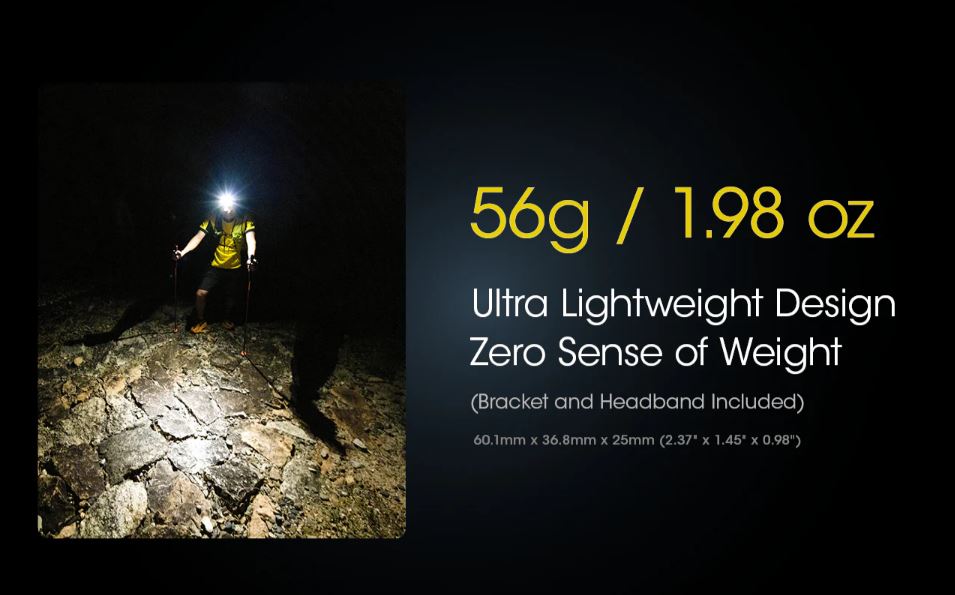 NITECORE NU25 V2 HEADLAMP - 400 LUMENS (BUILT-IN 650mAh USB-C RECHARGEABLE BATTERY)