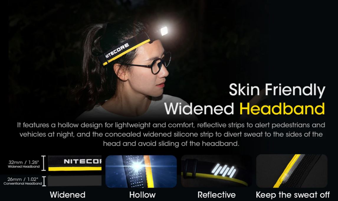 NITECORE NU43 HEADLAMP - 1400 LUMENS (3,400mAh LI-ION RECHARGEABLE BATTERY)