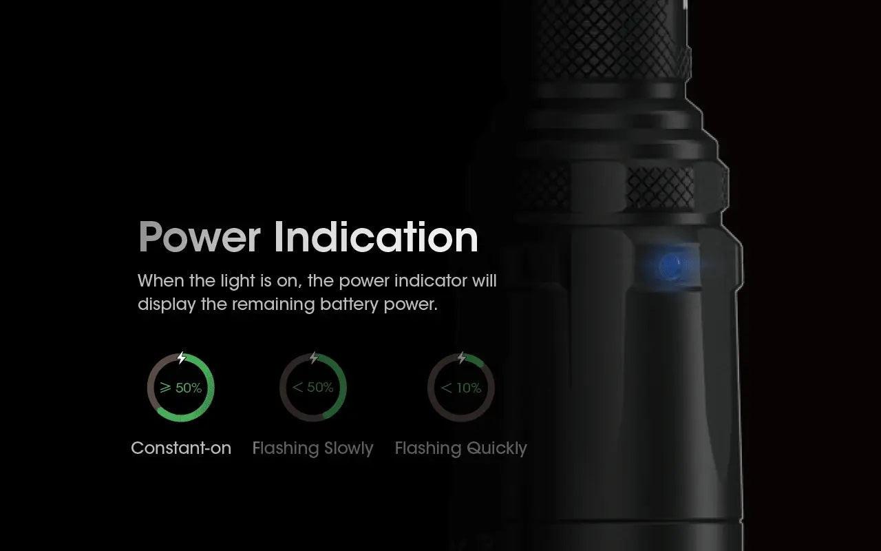 NITECORE SRT7I - 3000 LUMENS FLASHLIGHT (5000mAH LI-ION BATTERY INCLUDED)