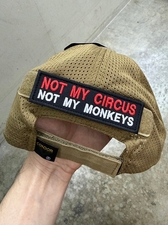 Not My Circus, Not My Monkeys Velcro Patch (10 cm x 3 cm)