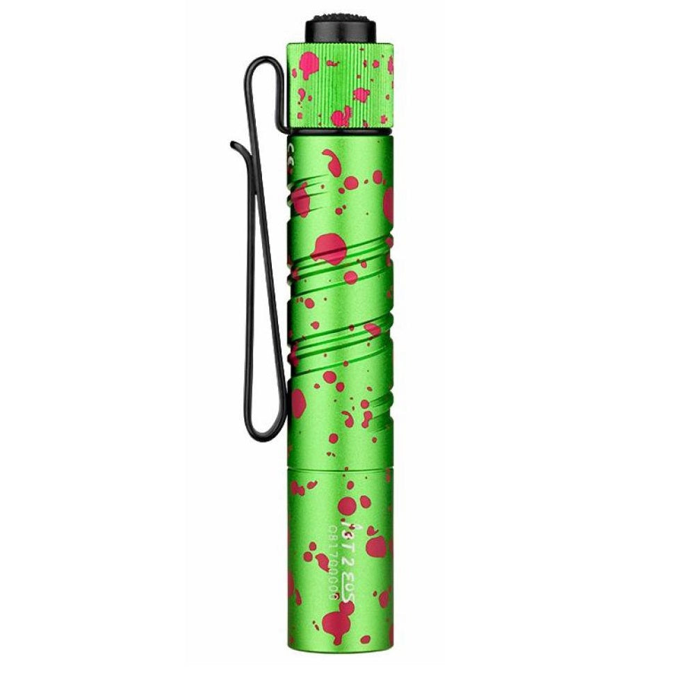 OLIGHT I3T 2 EOS DUAL OUTPUT SLIM EDC FLASHLIGHT (BATTERY INCLUDED) - 200 LUMENS - ZOMBIE GREEN