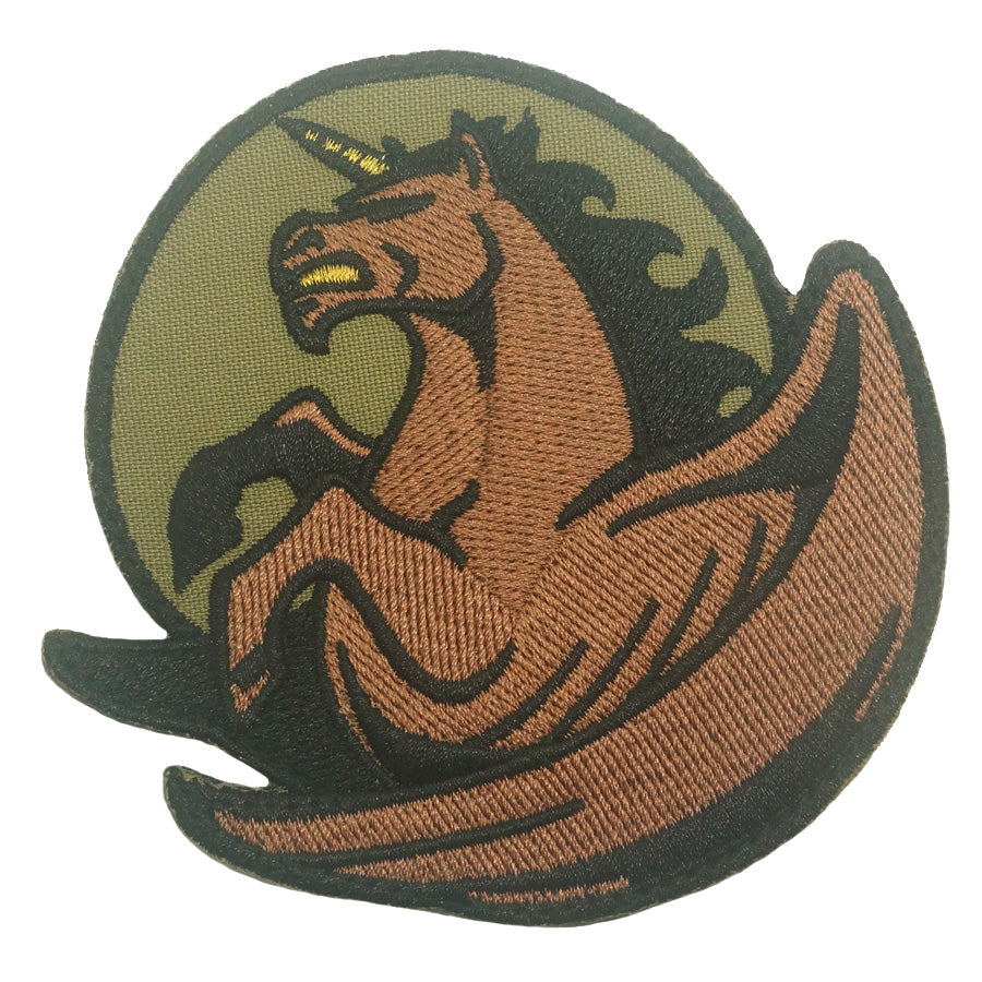 PEGASUS UNICORN PATCH - OLIVE GREEN COYOTE