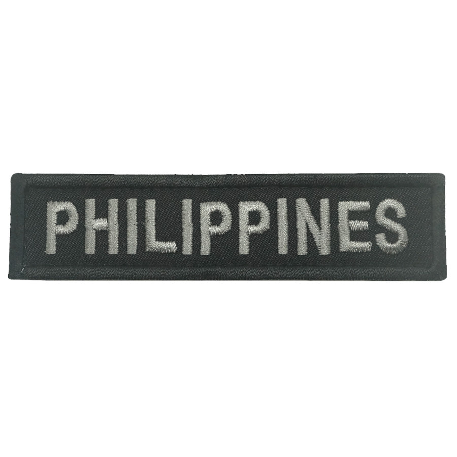 PHILIPPINES COUNTRY TAG - BLACK FOLIAGE