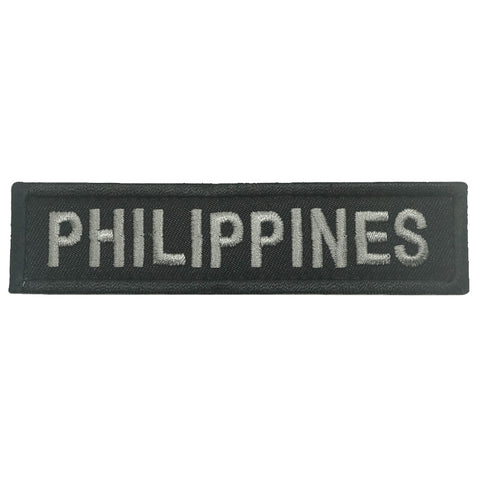 PHILIPPINES COUNTRY TAG - BLACK FOLIAGE