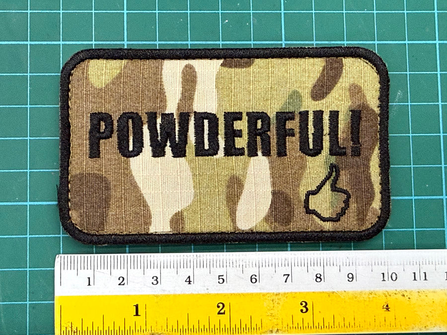 POWDERFUL VELCRO PATCH - MULTICAM (10 CM X 6 CM)