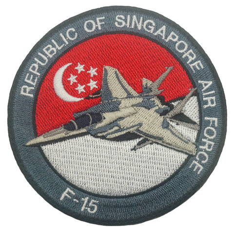 REPUBLIC OF SINGAPORE AIR FORCE F-15 PATCH - FULL COLOR