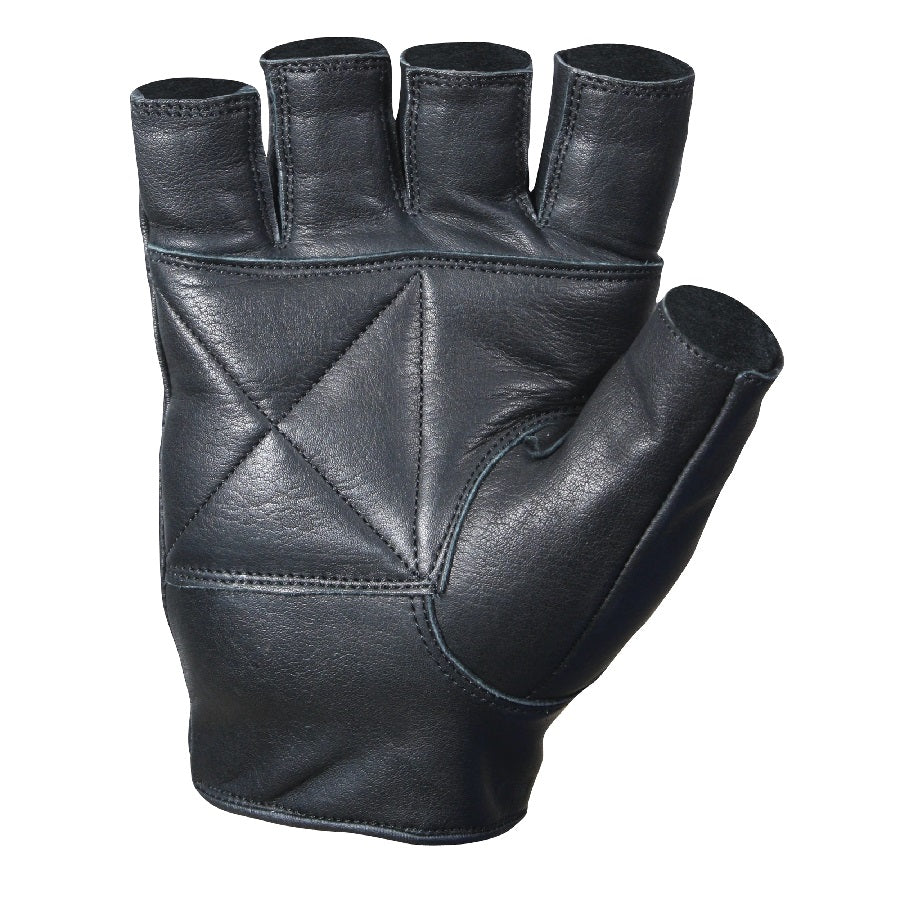 Rothco Leather Biker Gloves - Black 3498 (Size M)