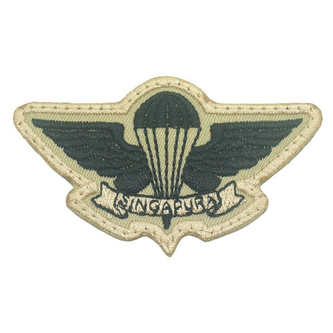 SAF AIRBORNE WING - KHAKI WITH BLACK WING