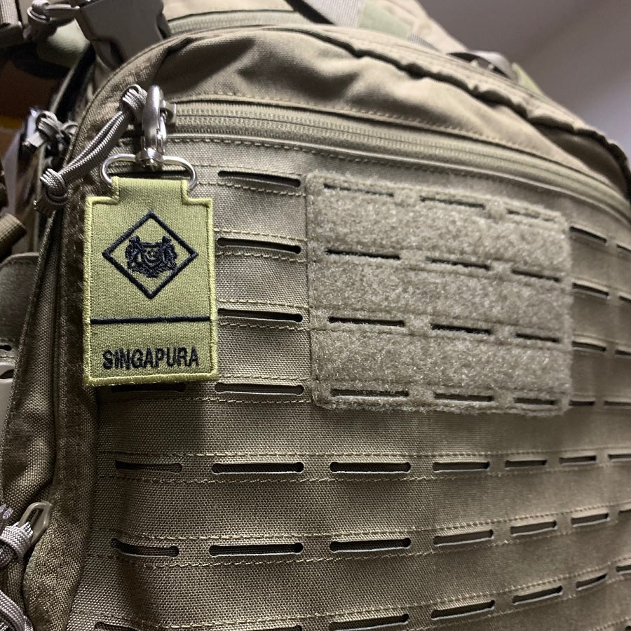 MINI SAF RANK KEYCHAIN - LG (MULTICAM)