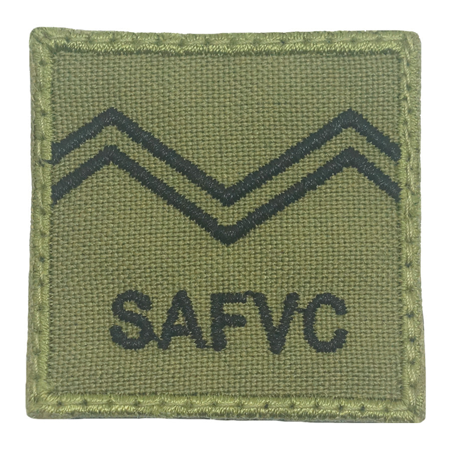 MINI SAFVC RANK PATCH - SV 2 (OLIVE GREEN)