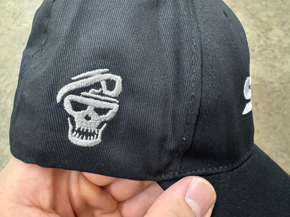 SOG 6-PANELS BASEBALL CAP - BLACK (100% COTTON, REAR VELCRO ADJUSTMENT)