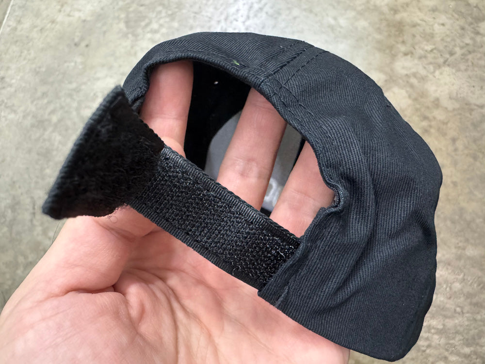 SOG 6-PANELS BASEBALL CAP - BLACK (100% COTTON, REAR VELCRO ADJUSTMENT)