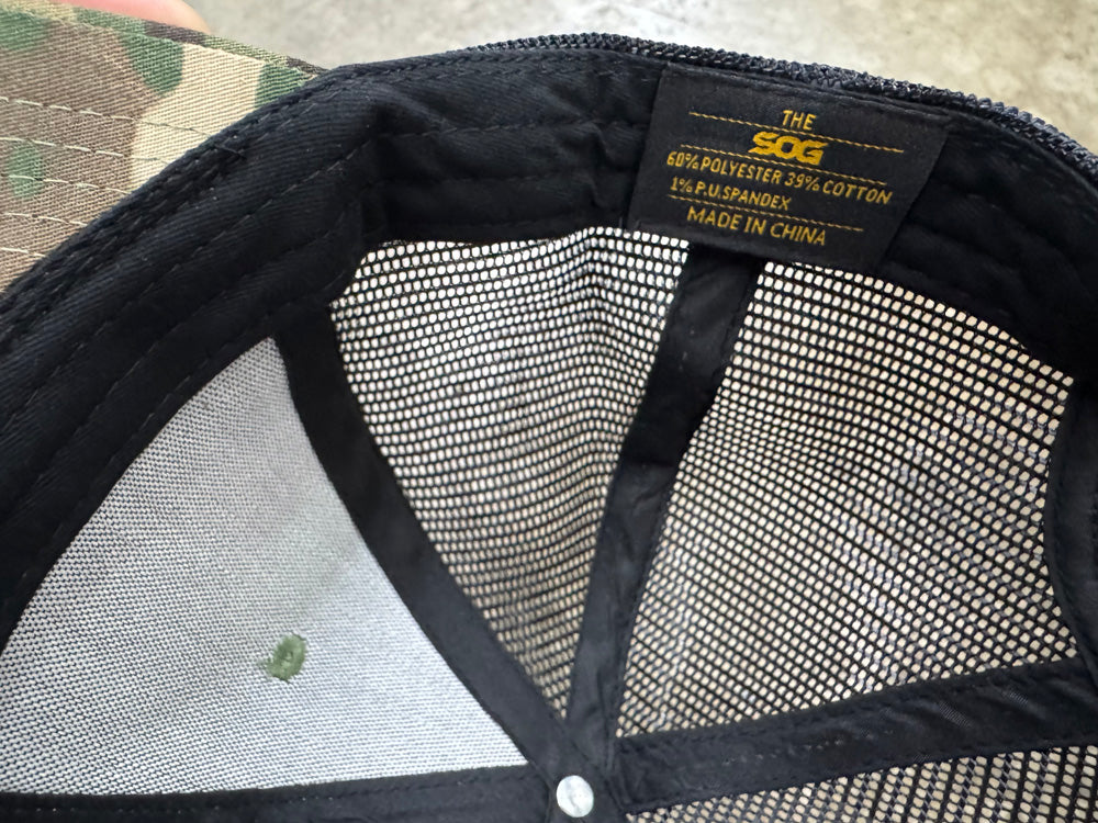 SOG CAP - CAMOUFLAGE (MESH SNAP BACK)