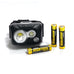 SPERAS B7(B) HEADLAMP USB-C RECHARGEABLE HEADLAMP 600 LUMENS, 3 x AAA & 1 x 1250mAh LI-LON BATTERY INCLUDED (BLACK)