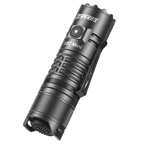 SPERAS EST MINI, USB-C RECHARGEABLE TACTICAL FLASHLIGHT 1900 LUMENS, 1 x 18350 (BLACK)