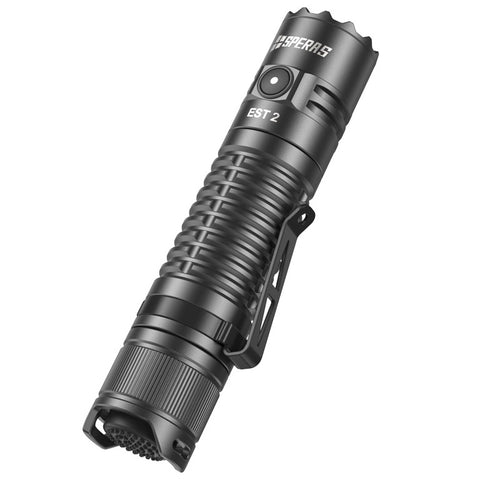 SPERAS EST2, USB-C RECHARGEABLE TACTICAL FLASHLIGHT 1900 LUMENS, 1 x 18350 (BLACK)