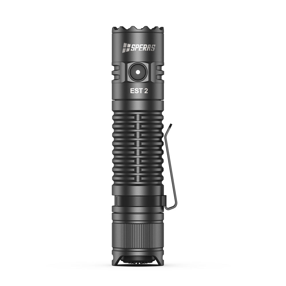 SPERAS EST2, USB-C RECHARGEABLE TACTICAL FLASHLIGHT 1900 LUMENS, 1 x 18350 (BLACK)