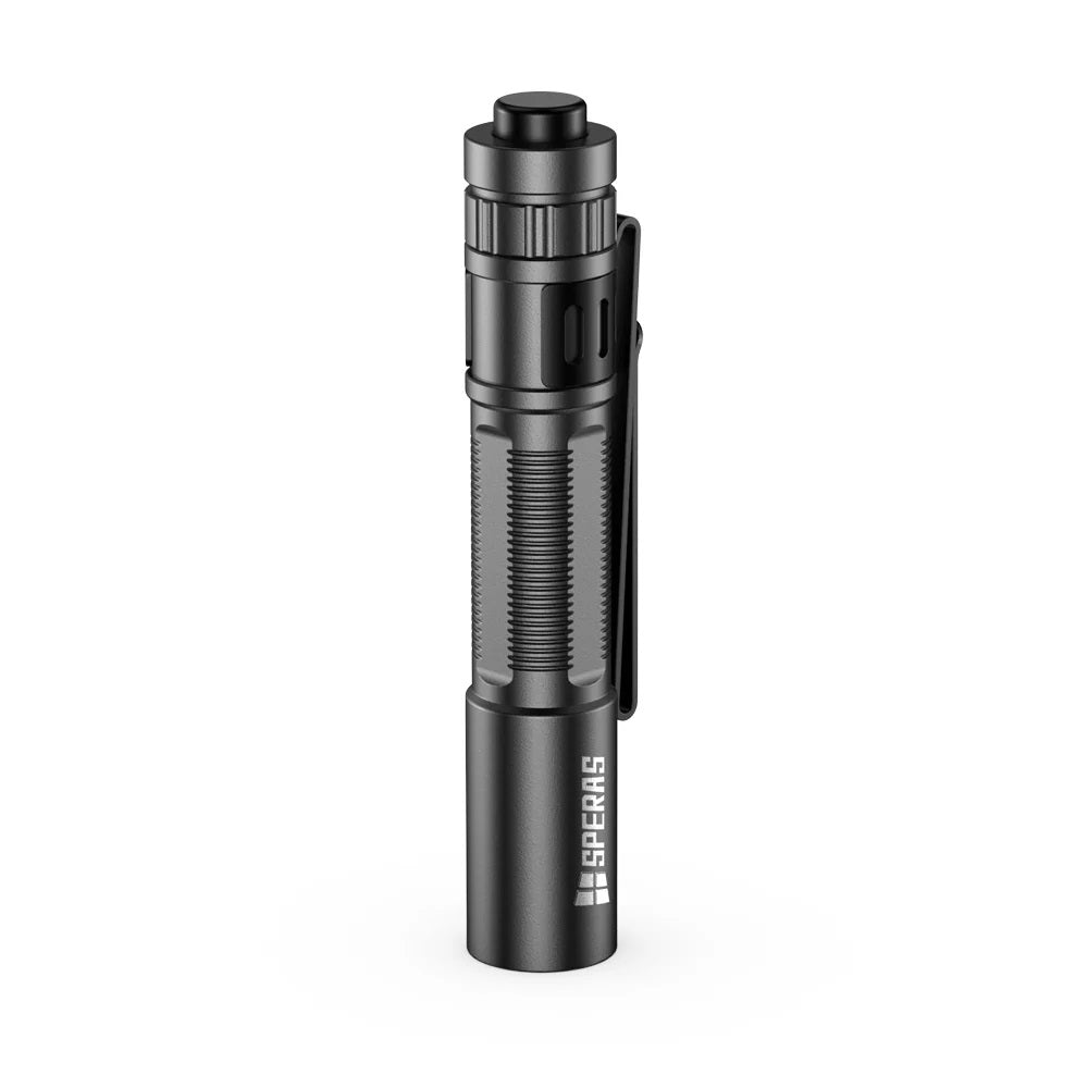 SPERAS M10 SMALL EDC FLASHLIGHT 200 LUMENS, 1 x AAA, 6500K (BLACK)