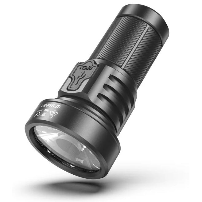 SPERAS M4 MINI RECHARGEABLE FLASHLIGHT 1320 LUMENS 652M THROW, 1 x 18350 BATTERY