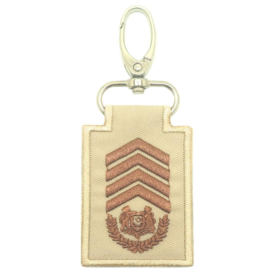 Spf Inspectorrank MINI SPF RANK KEYCHAIN (KHAKI) - SENIOR STATION INSPECTOR II (SSI2)