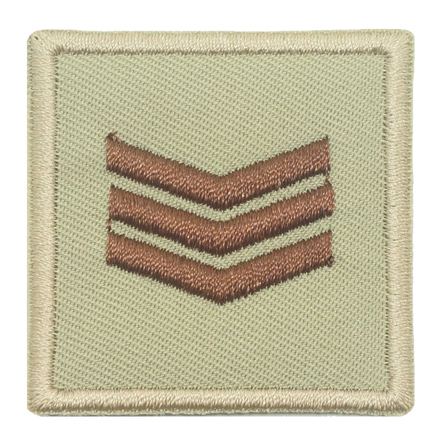 MINI SPF RANK PATCH (KHAKI) - SERGEANT (SGT) – Hock Gift Shop | Army ...