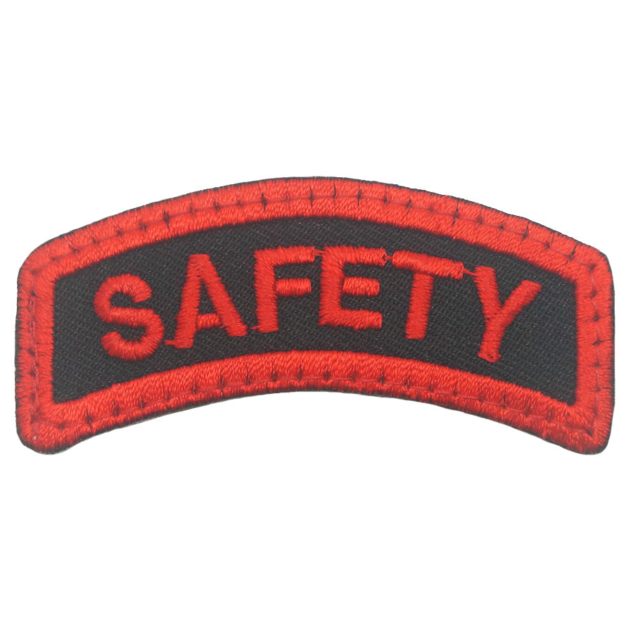 SAFETY TAB - BLACK RED