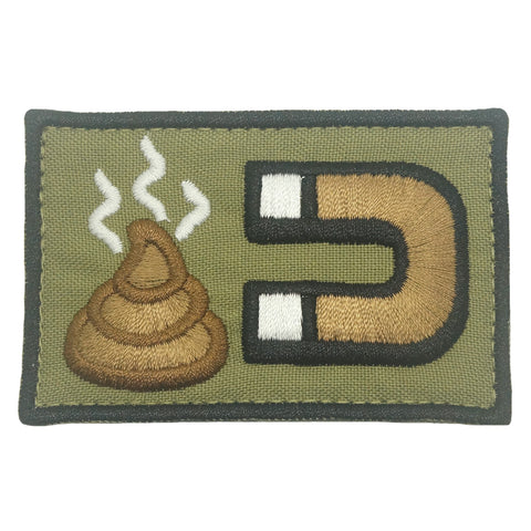 SHIT MAGNET PATCH - OLIVE GREEN